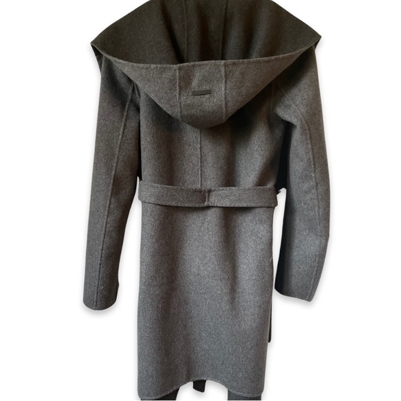 NWT Soia & Kyo double face wool-blend wrap coat, gray, worn by Taylor Swift, S - Picture 4 of 10